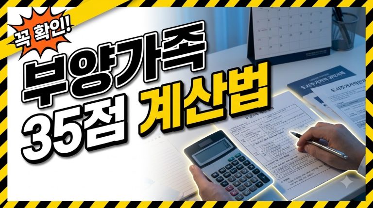 부양가족 수 계산에서 자주 틀리는 지점 — 35점 배점