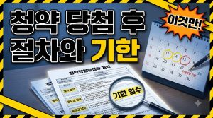 당첨 후 절차 — 계약부터 입주까지 순서와 기한
