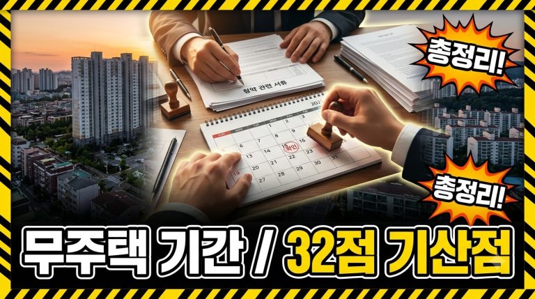 무주택 기간은 언제부터 계산하나 — 32점 배점의 기산점