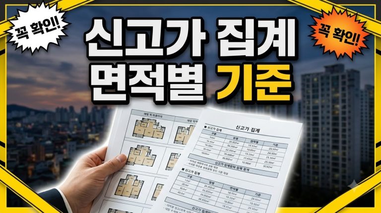 신고가는 어떻게 집계되나 — 단지 × 전용면적 기준