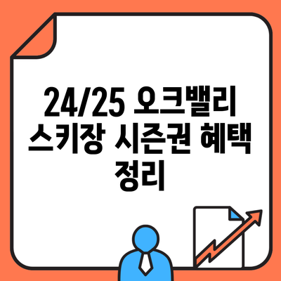 24/25 오크밸리 스키장 시즌권 혜택 정리