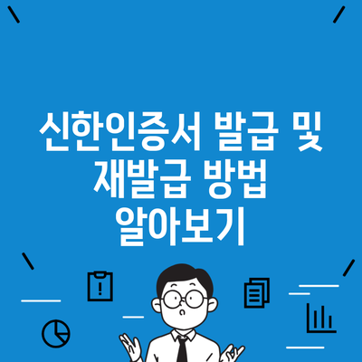 신한인증서 발급 및 재발급 방법 알아보기