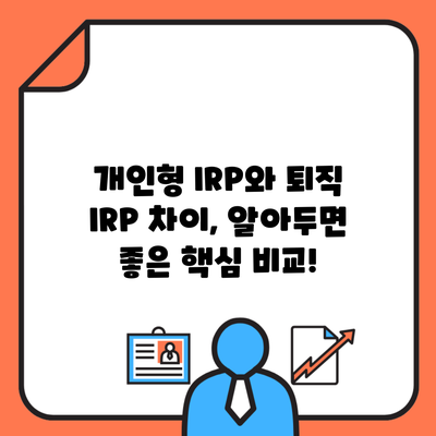 개인형 IRP와 퇴직 IRP 차이, 알아두면 좋은 핵심 비교!