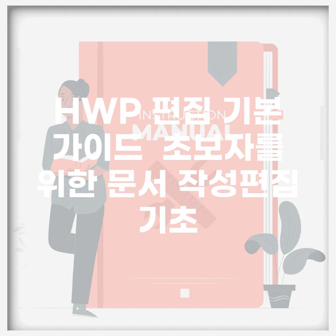 HWP 편집 기본 가이드 | 초보자를 위한 문서 작성/편집 기초