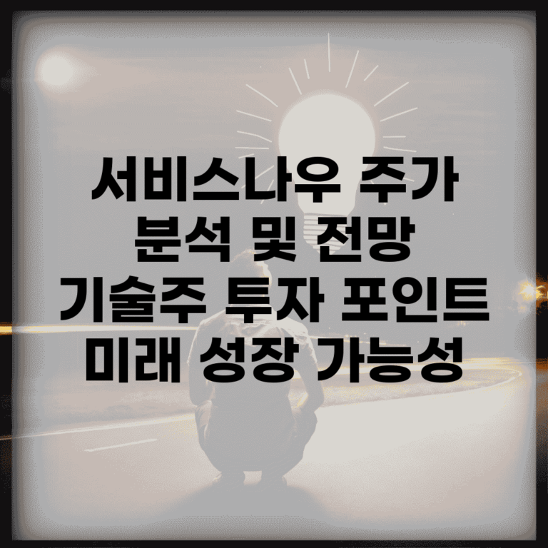 서비스나우 주가 분석 및 전망 | 기술주 투자 포인트 | 미래 성장 가능성