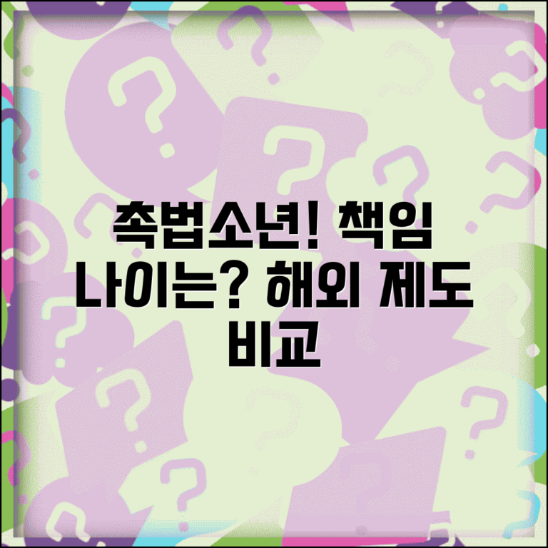 해외 촉법소년 제도 비교 | 미국 영국 일본 제도 | 형사책임연령 국제 비교 | 벤치마킹 사례