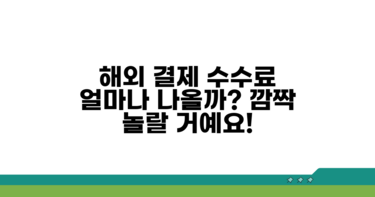 해외 결제 시 수수료 얼마나 나올까?