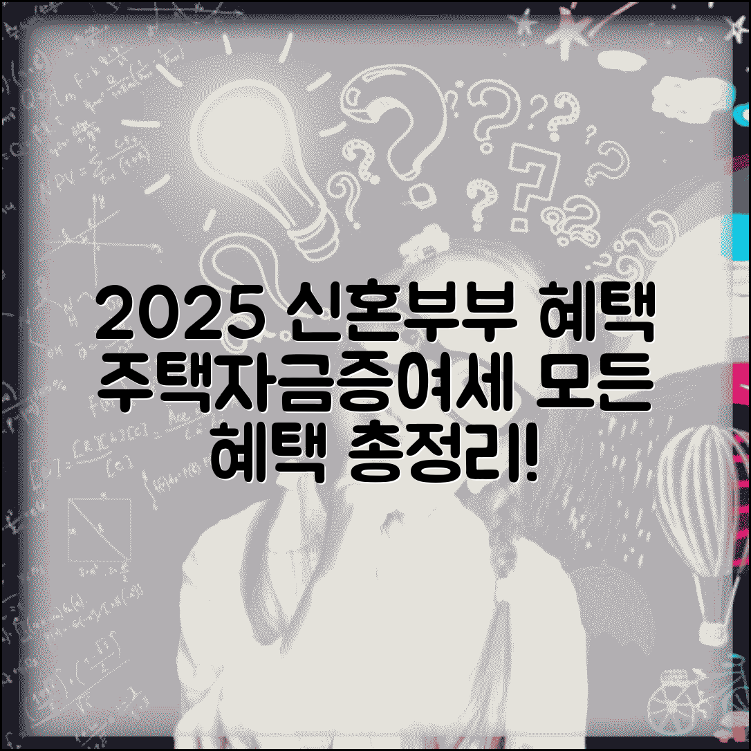 신혼부부 혜택 2025년 총정리 | 주택자금 대출 세액공제 | 증여세 면제 지원금 혜택 완벽 정리
