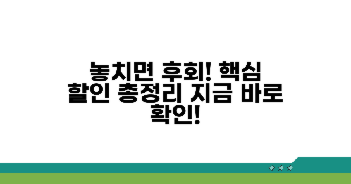 실질적 할인 혜택 총정리