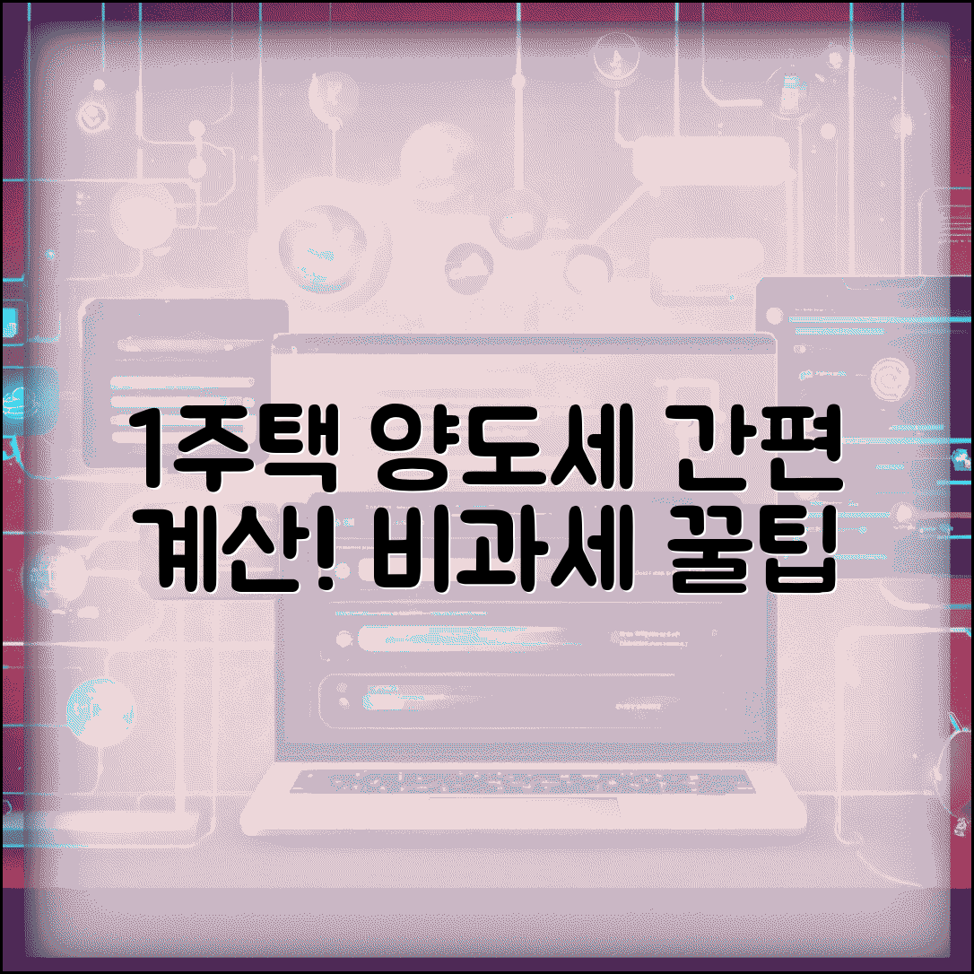 1세대 1주택 양도소득세 계산 | 양도세 계산과 비과세 적용