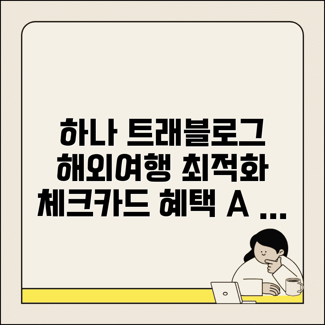 하나 트래블로그 체크카드 혜택 분석 | 하나은행 해외 여행 체크카드 가이드