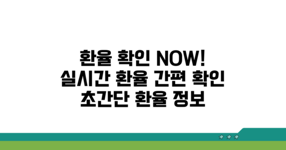 실시간 환율 정보 확인 방법