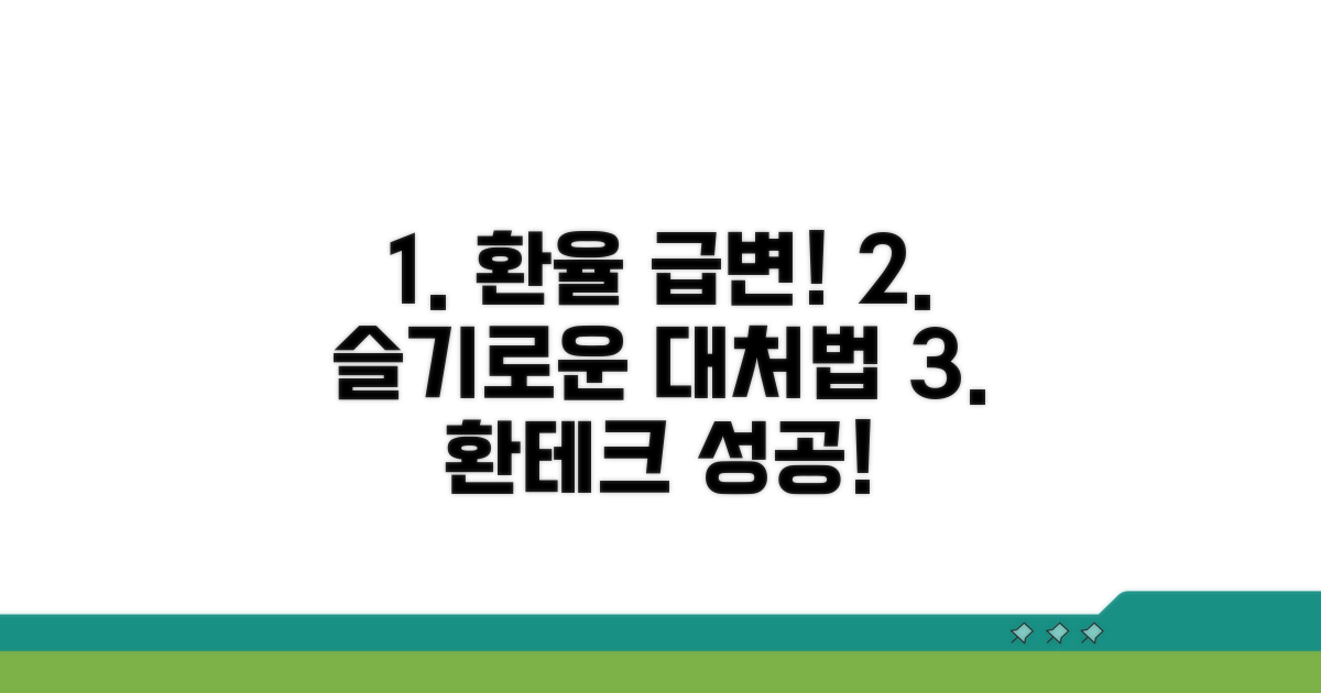 환율 변동 시 대처 방안