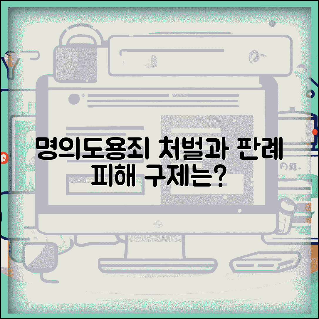 명의도용죄 처벌 수위와 판례 | 실제 법정에서 어떤 판결이 나오고 피해 구제는