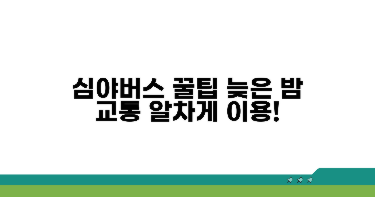 심야버스 활용 가이드