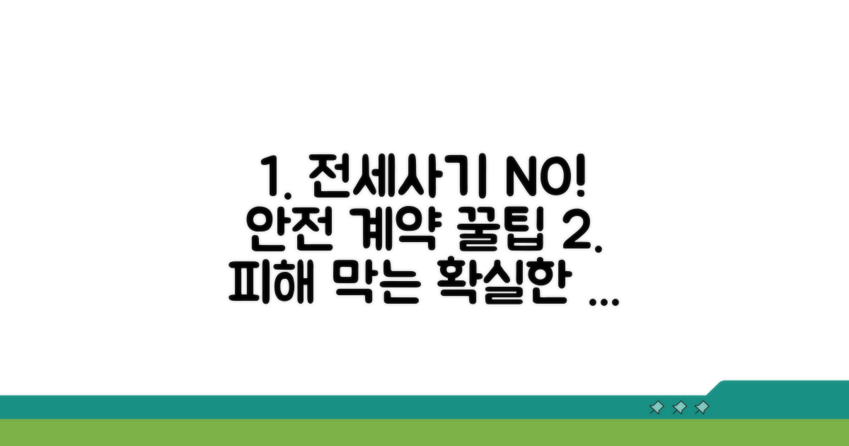 전세사기 예방과 안전한 계약 팁