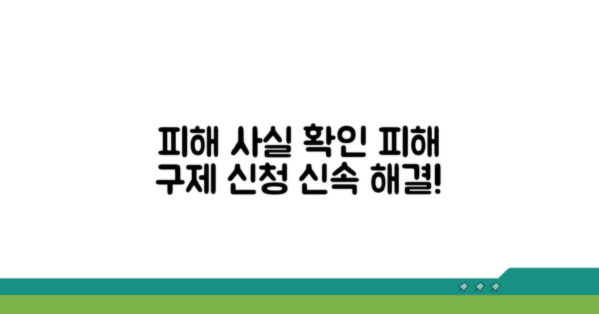 피해사실 확인과 피해구제 신청