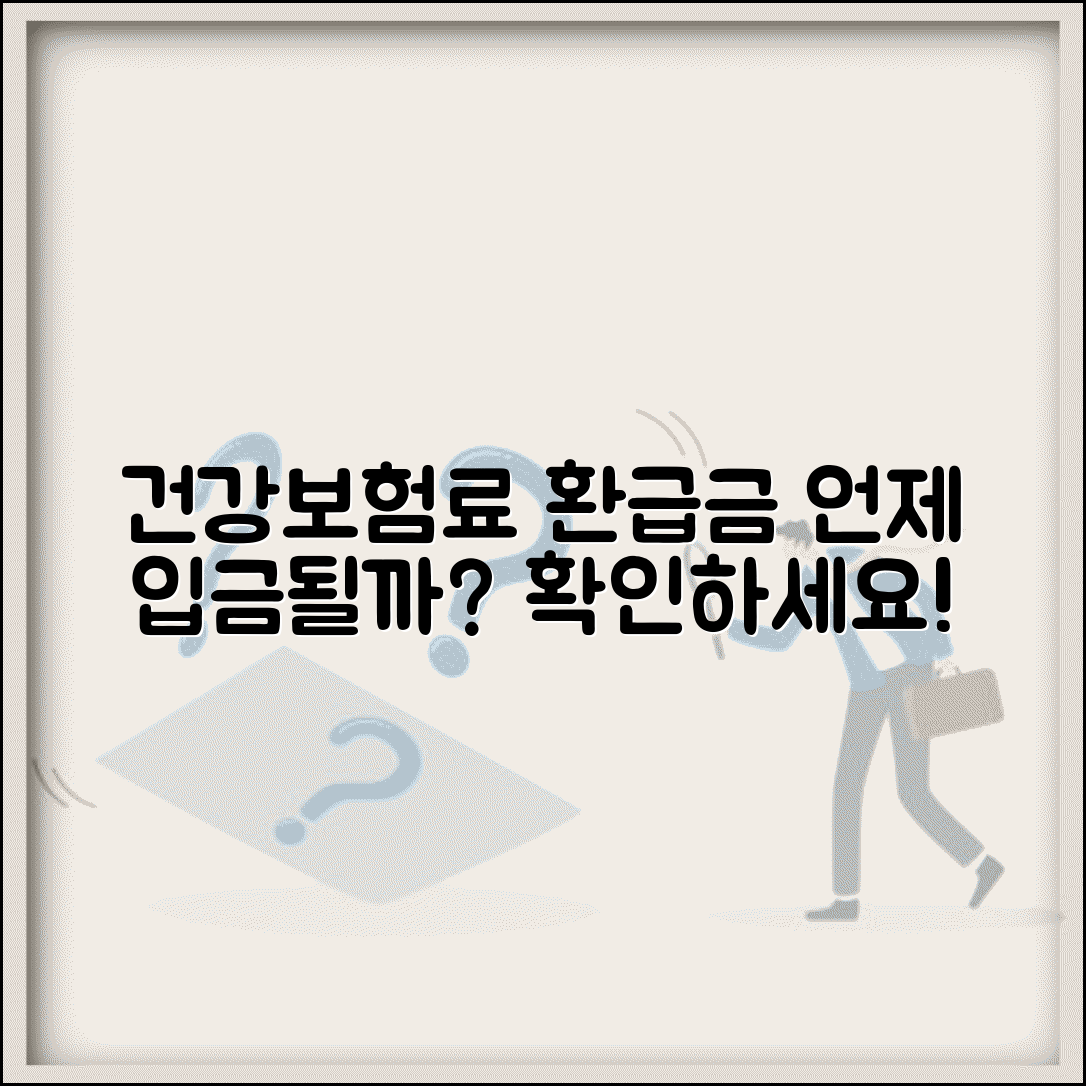 건강보험료 환급금 지급시기 | 언제 내 통장에 들어올까