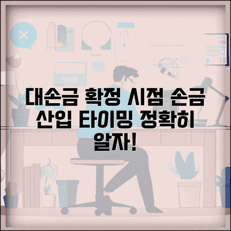 대손금 확정 시기 | 대손금 손금산입 시점 결정