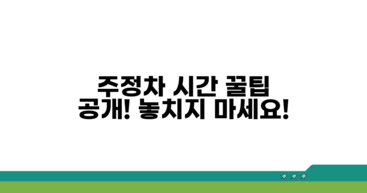나만의 주정차 시간 파악 꿀팁
