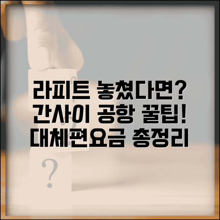 라피트 놓쳤을 때 간사이공항 대처 | 일본 공항철도 놓치면 대체 교통편과 추가 요금 안내