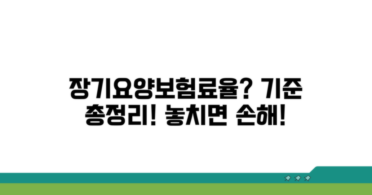 장기요양보험료율 산정 기준은?