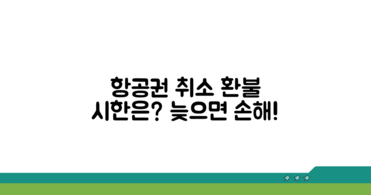 항공권 취소, 언제까지 돈을 내야 할까?