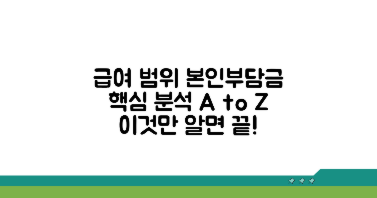 급여 범위와 본인부담금 상세 분석