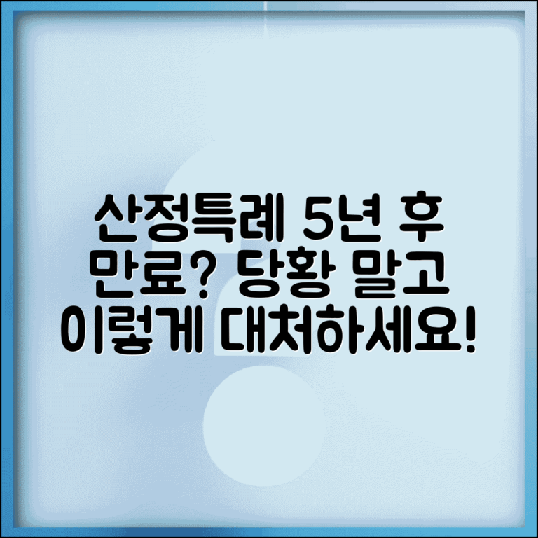 산정특례 5년 이후 관리 | 만료 후 대처 방법