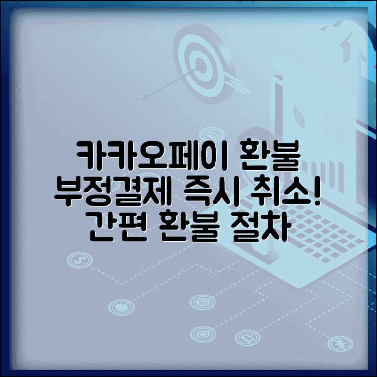 카카오페이 결제 취소 | 카카오페이 부정결제 취소와 환불 절차