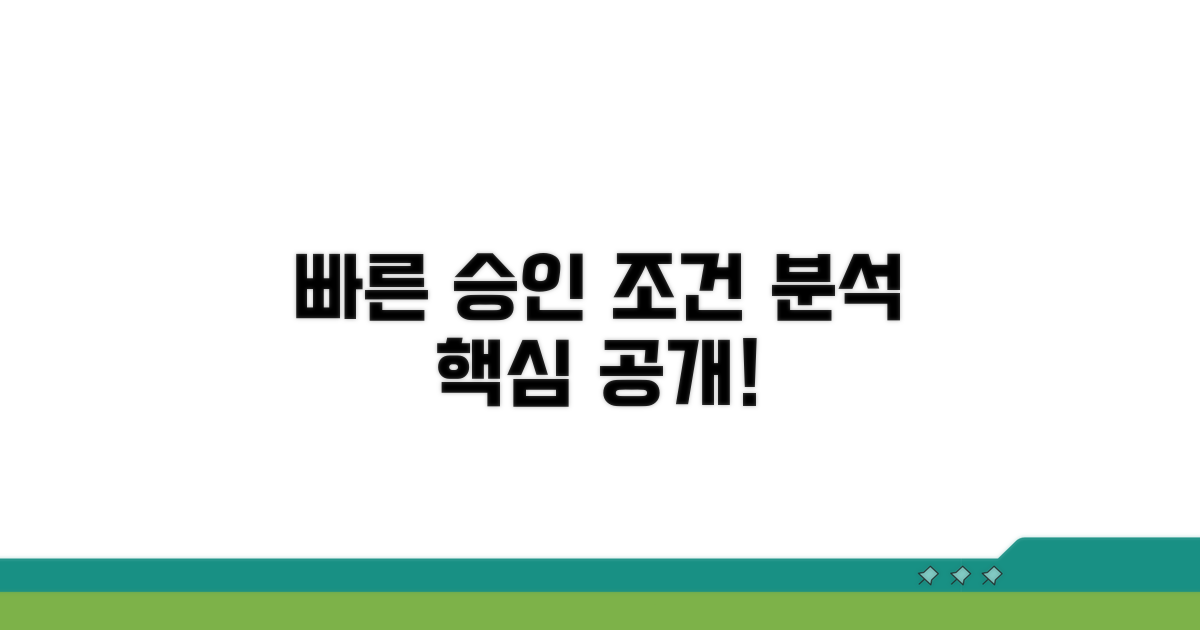 빠른 승인 위한 조건 분석