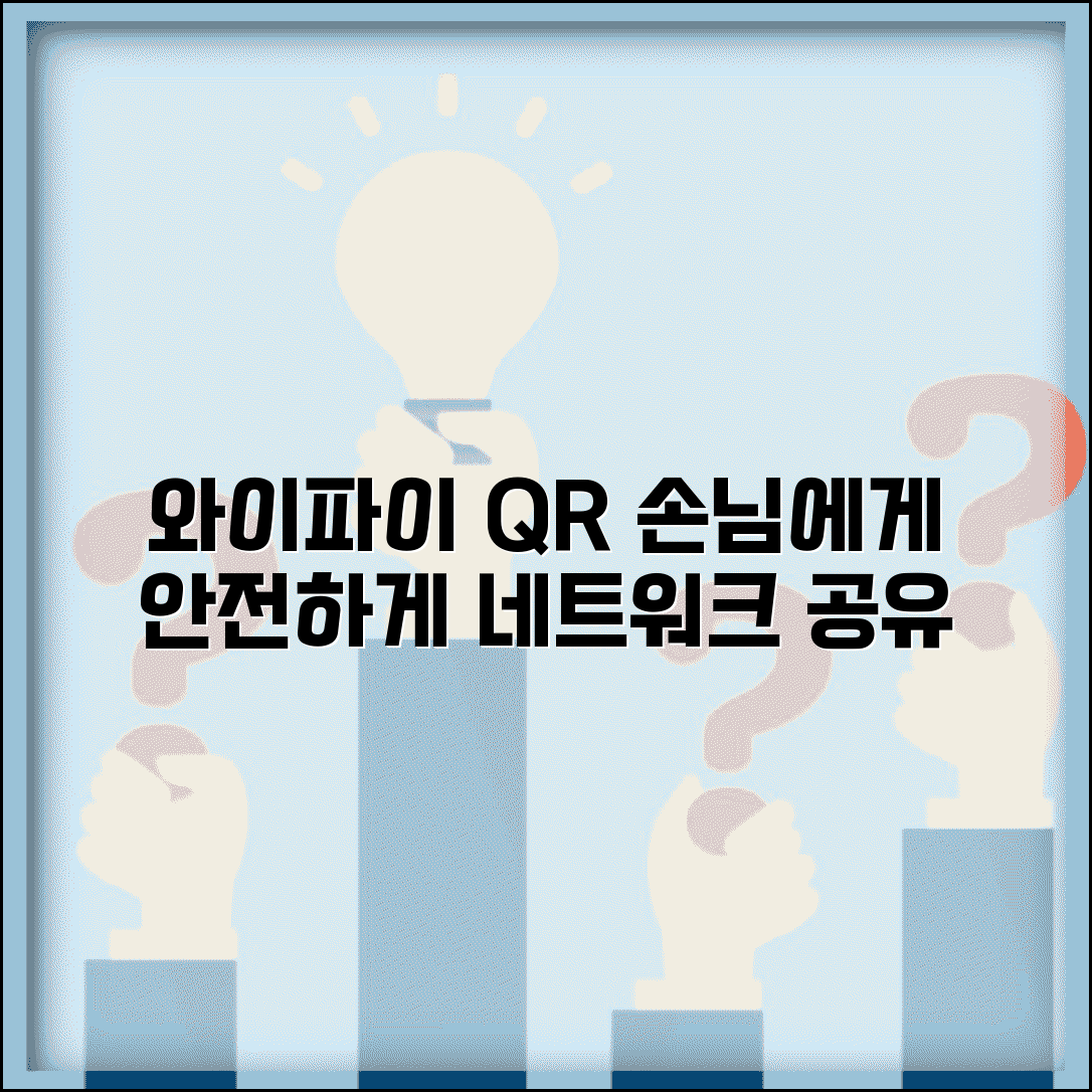 와이파이 비밀번호 공유 QR코드 | 손님과 안전하게 네트워크 공유하고 게스트 접속 허용