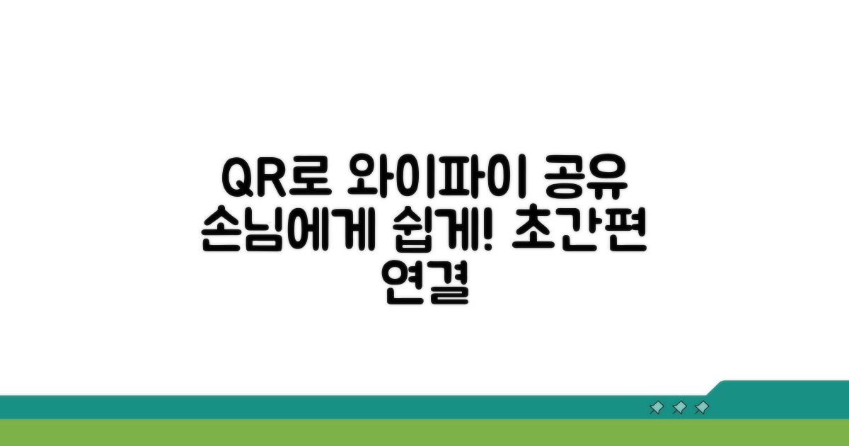 손님 와이파이, QR로 쉽게 공유
