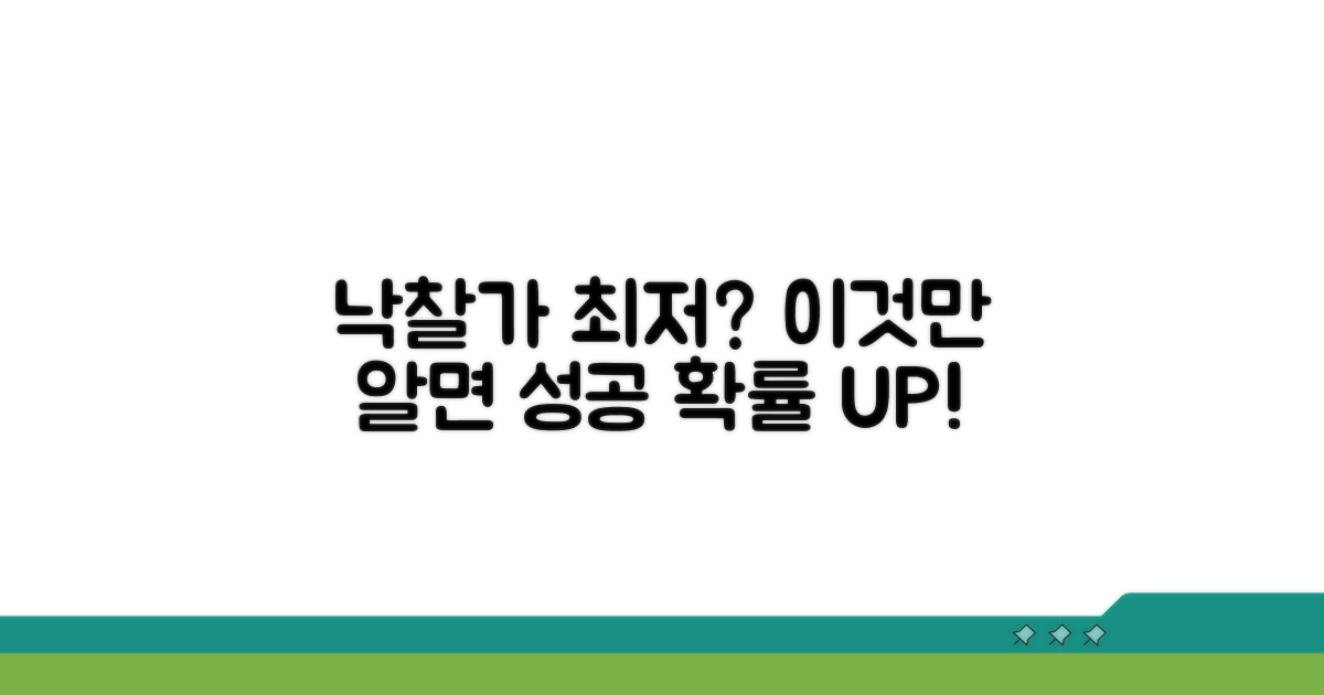 최저 낙찰가 노리는 방법