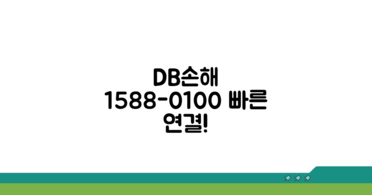 DB손해보험 전화번호 1588-0100 안내