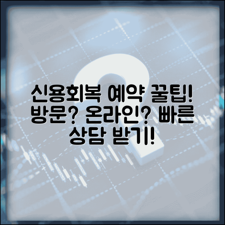 신용회복위원회 예약 신청 방법 | 방문 상담 예약부터 온라인 접수까지 빠른 상담 받기