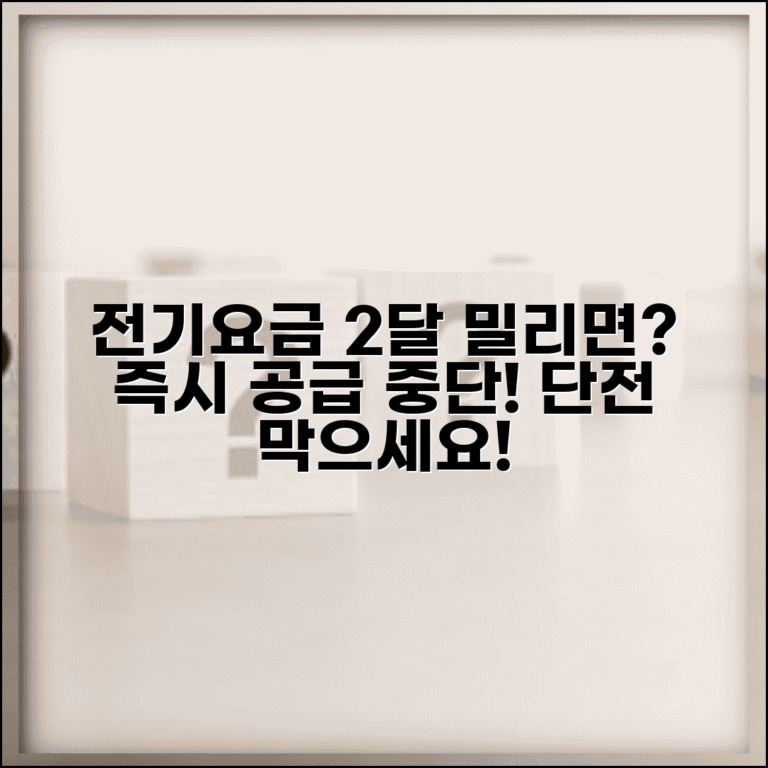전기요금 연체 2개월 | 전기요금 2개월 연체시 공급중단 예고와 단전 절차