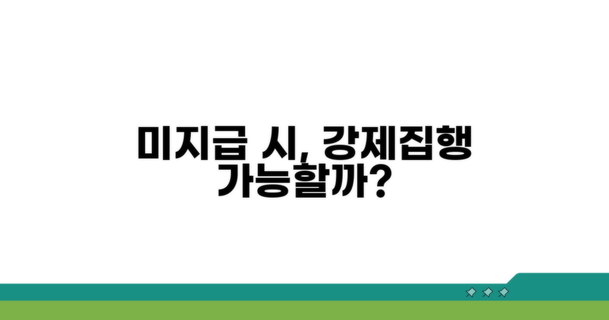 지급 약속 미이행, 강제집행 가능할까