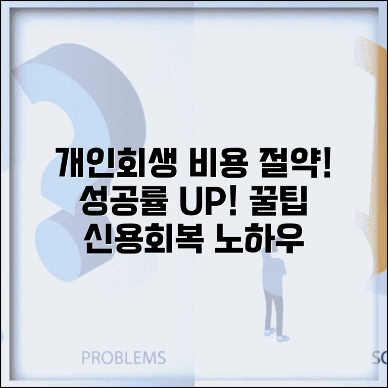 신용회복위원회 개인회생 비용 절약 | 법원 신청 비용 줄이고 성공률 높이는 준비 방법