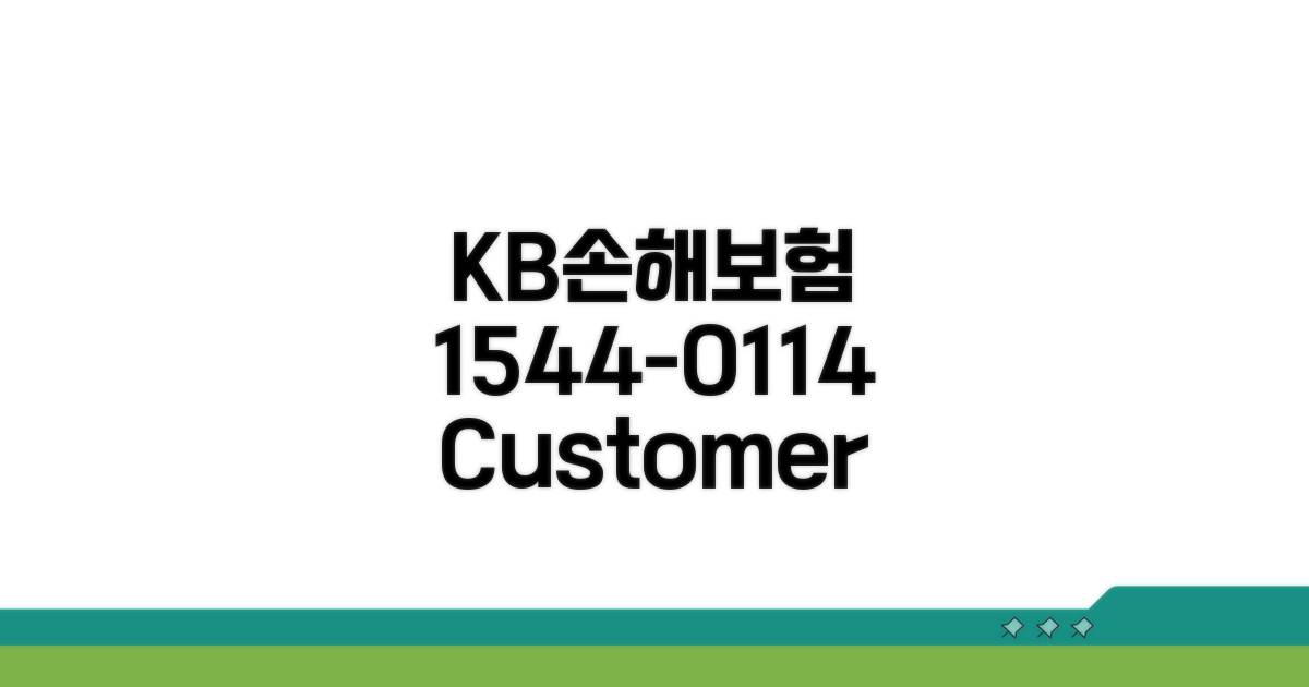 KB손해보험 대표번호 1544-0114