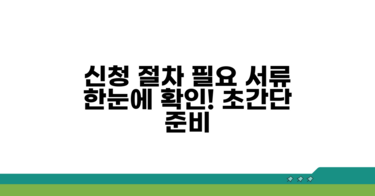 신청 절차와 필요 서류 확인