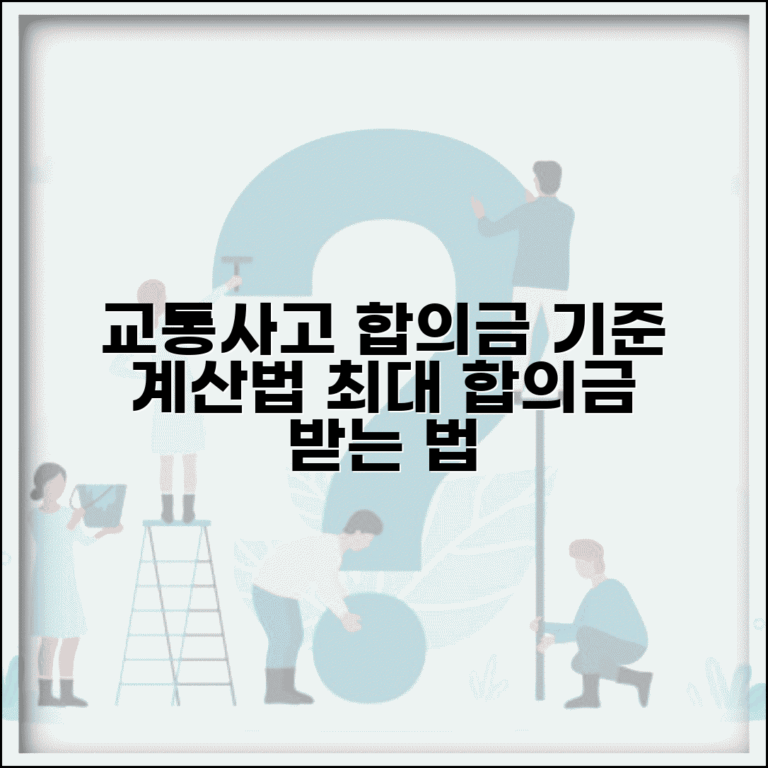 교통사고 합의금 얼마나 받을 수 있나요 | 합의금 기준 | 계산 방법 | 협상 노하우 | 적정선 판단