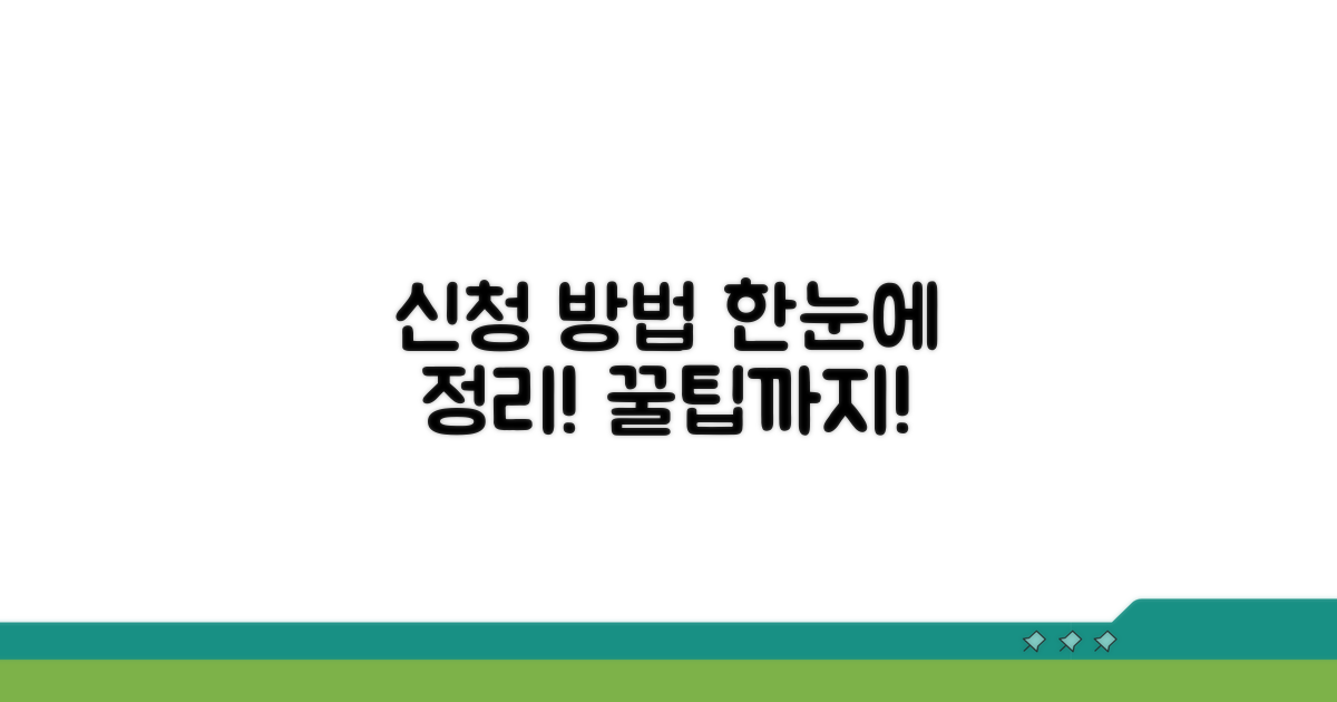 신청 절차와 제출 방법 한눈에 보기