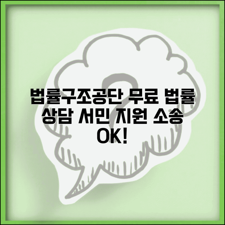 법률구조공단 무료 상담 | 서민 대상 무료 법률 상담과 소송 지원 서비스