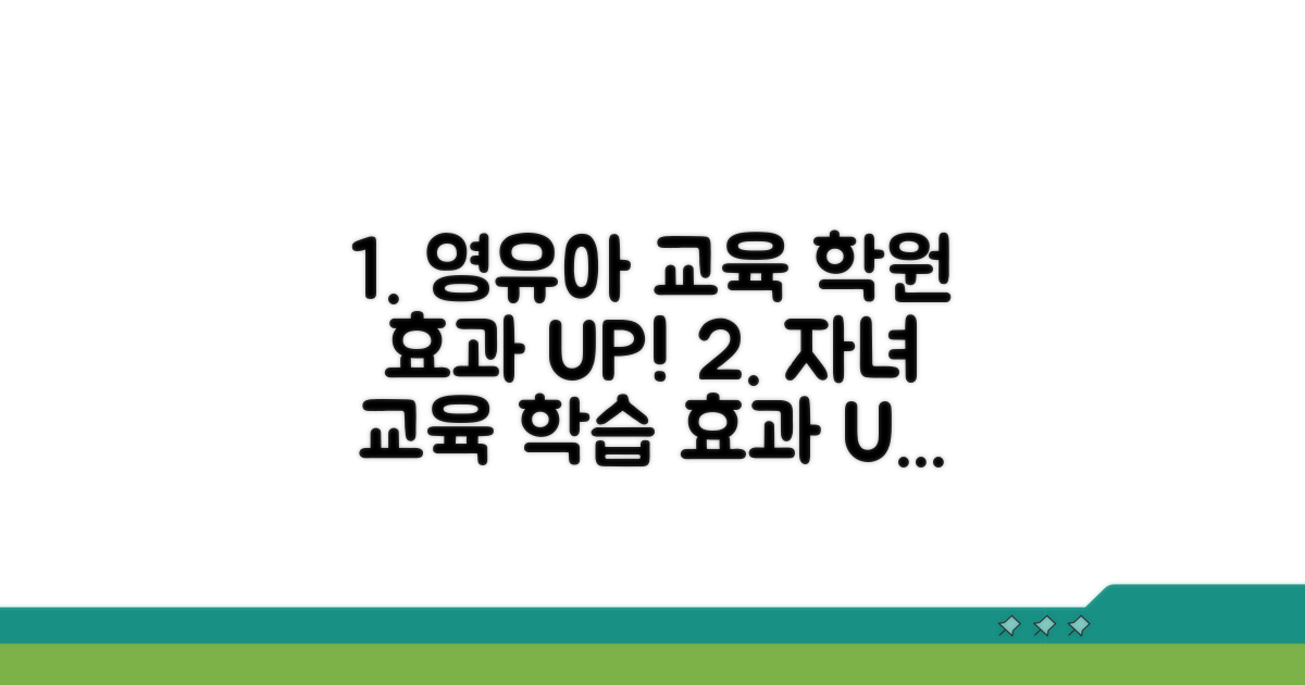 영유아 교육, 학원 효과 높이는 법