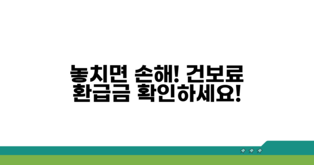 건강보험료 환급 대상 확인 방법