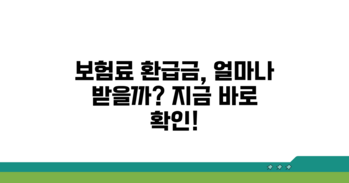 내 보험료, 얼마나 돌려받을까?