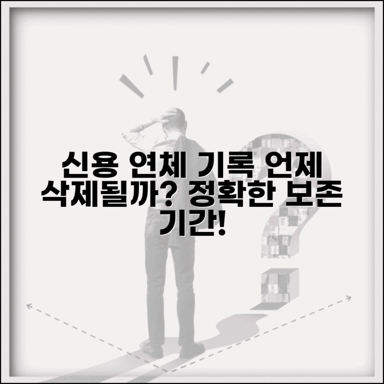 신용대출 연체기록 몇년 후에 삭제되나요 | 연체기록 | 신용정보 | 보존기간 | 삭제시점
