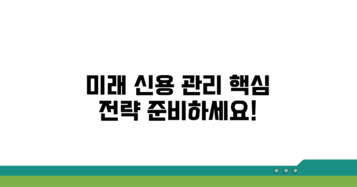 미래를 위한 신용 관리 전략