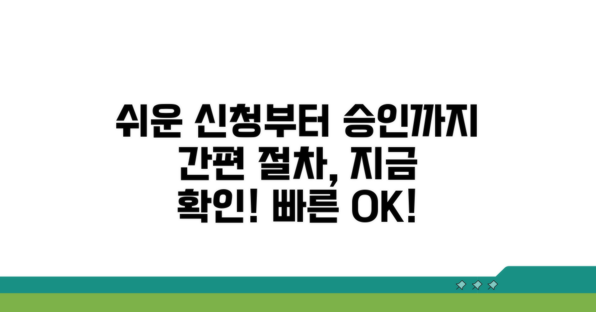 신청부터 승인까지 쉬운 절차
